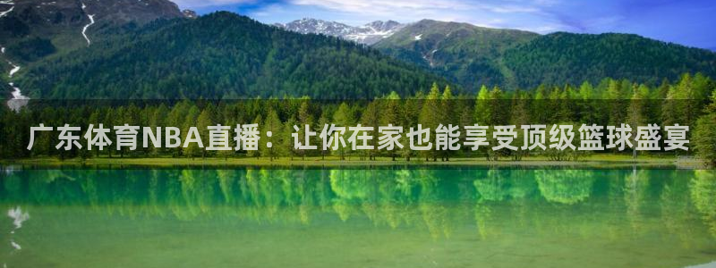 广东体育NBA直播：让你在家也能享受顶级篮球盛宴